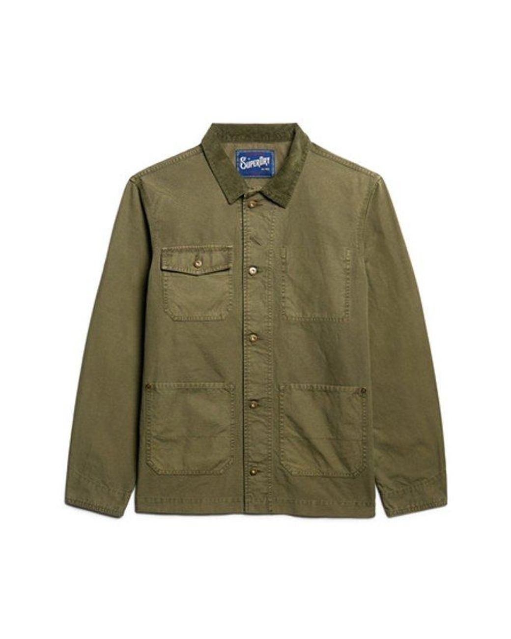 Superdry Green & Co The Merchant Store - Cotton Work Jacket for men