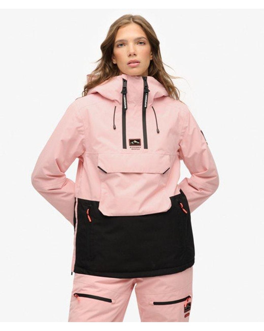 Superdry Pink & Co Freestyle Overhead Ski Jacket