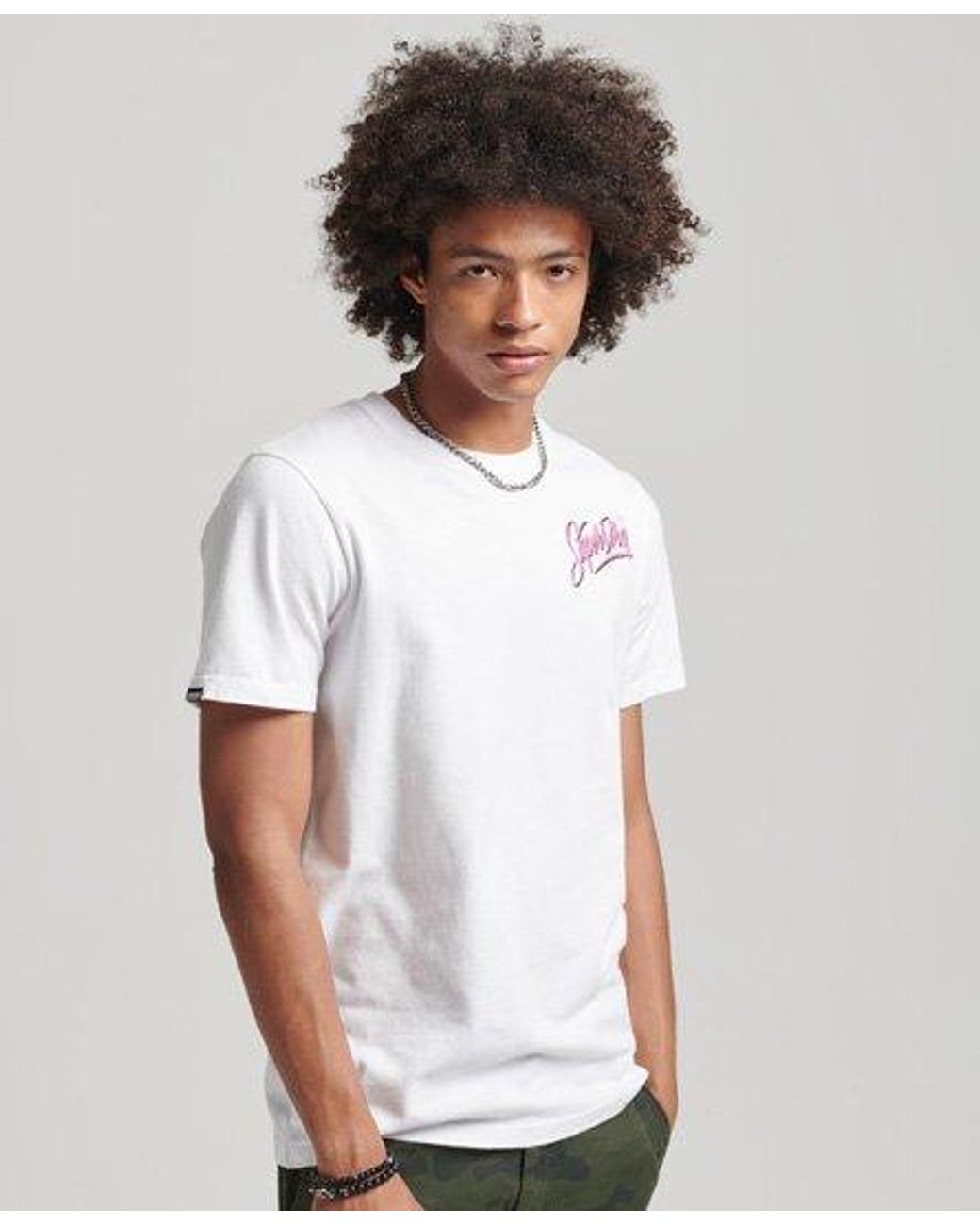 Superdry Photographic T-shirt White / Optic for Men | Lyst