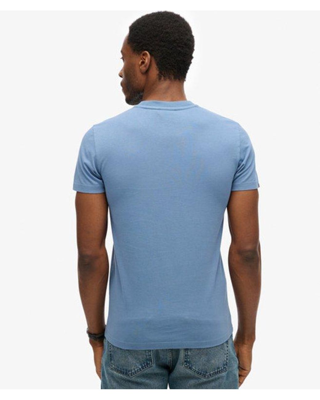 Superdry Blue & Co Organic Cotton Essential Logo T-shirt for men