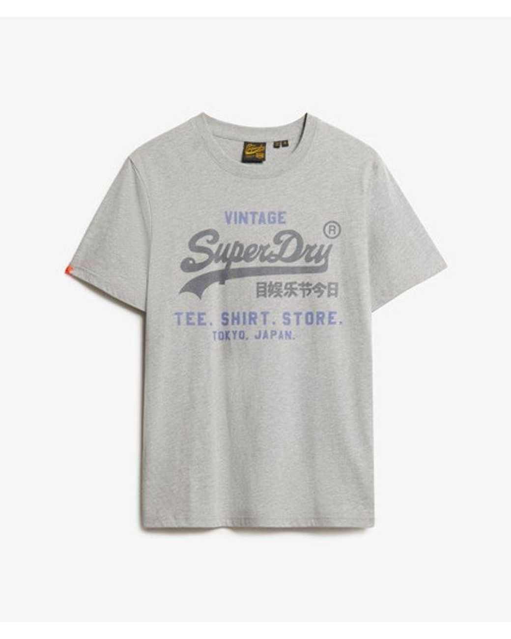 Superdry Gray & Co Vintage Logo Heritage Relaxed T-shirt for men