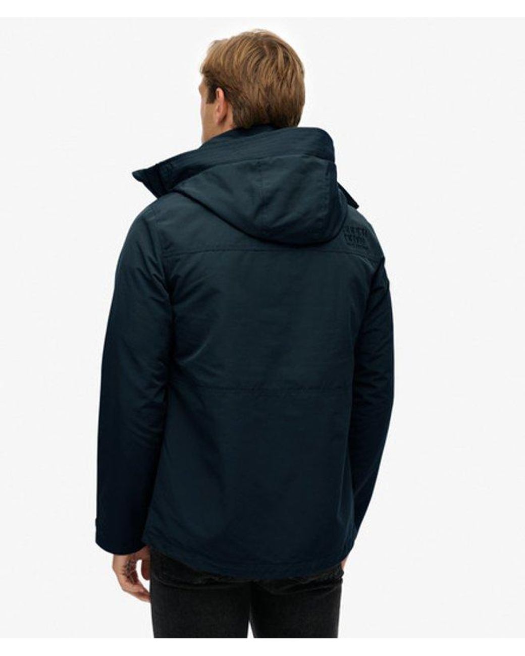 Superdry Colour Block Windbreaker Jas in het Blue voor heren