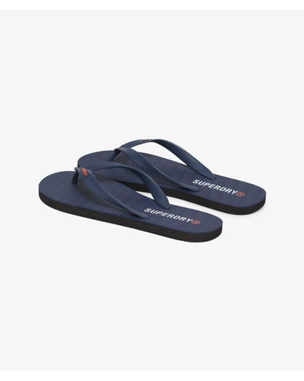 Superdry Blue Core Essential Flip Flops for men