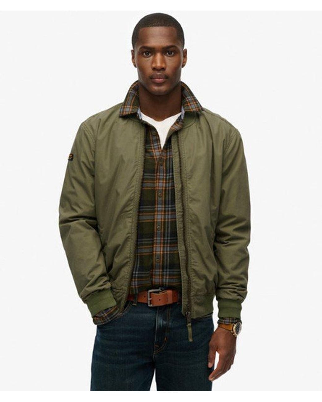 Superdry Lichtgewicht Ma1 Bomberjack in het Green voor heren