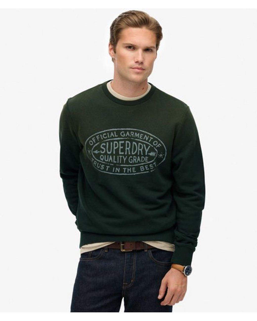 Superdry Green & Co Lo-fi Outdoors Relaxed Sweatshirt for men