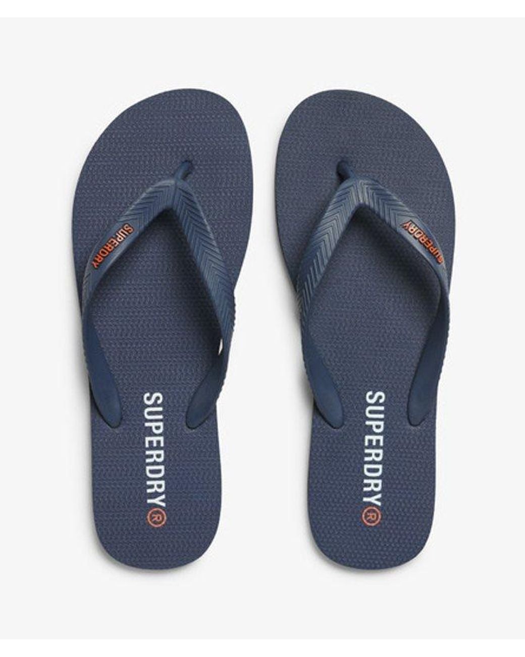 Superdry Blue Core Essential Flip Flops for men