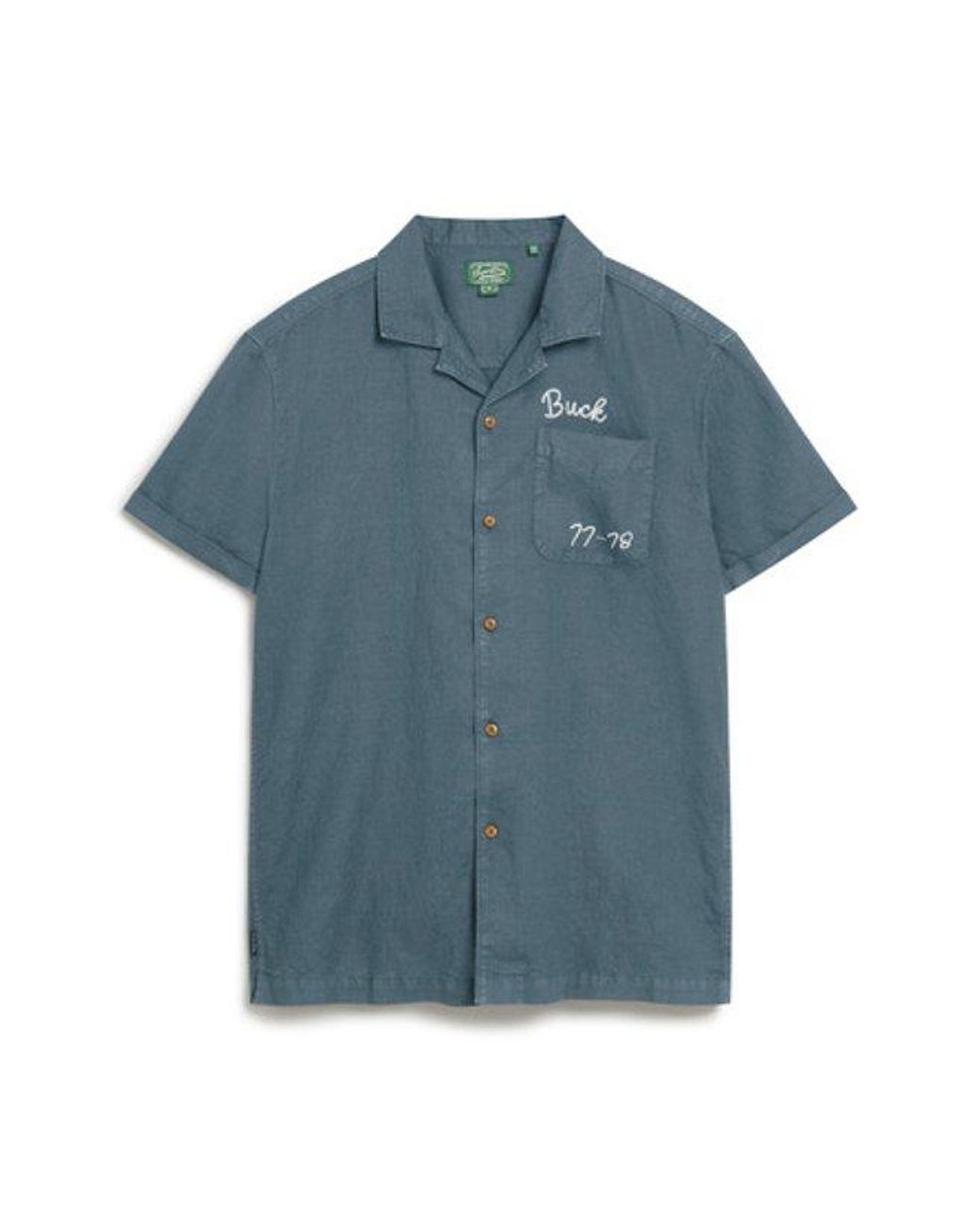 Superdry Blue & Co Resort Short Sleeve Shirt for men