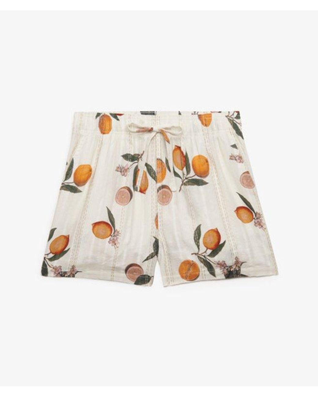 Superdry White & Co Cotton Printed Beach Shorts