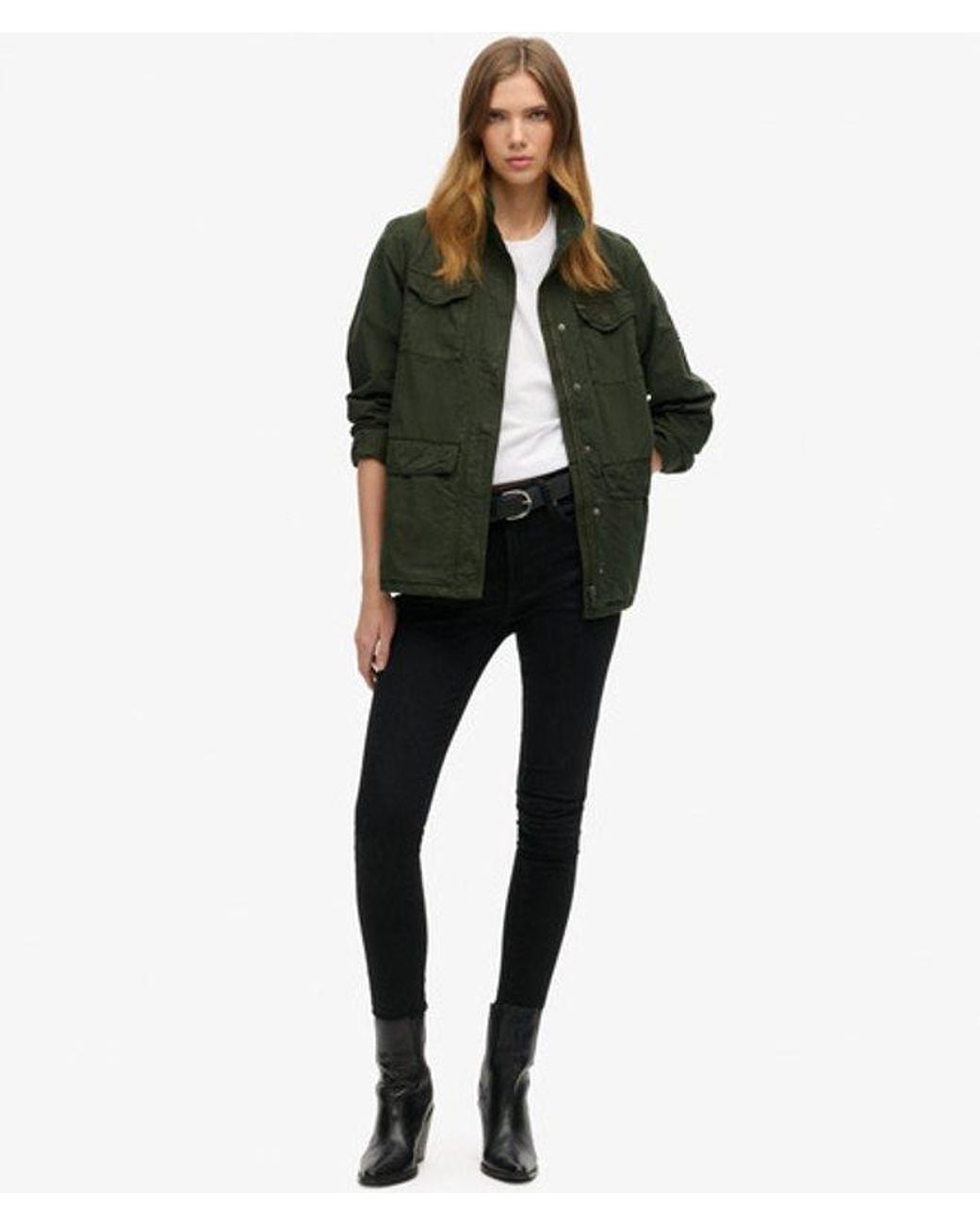 Superdry Green & Co M65 Embellished Military Jacket