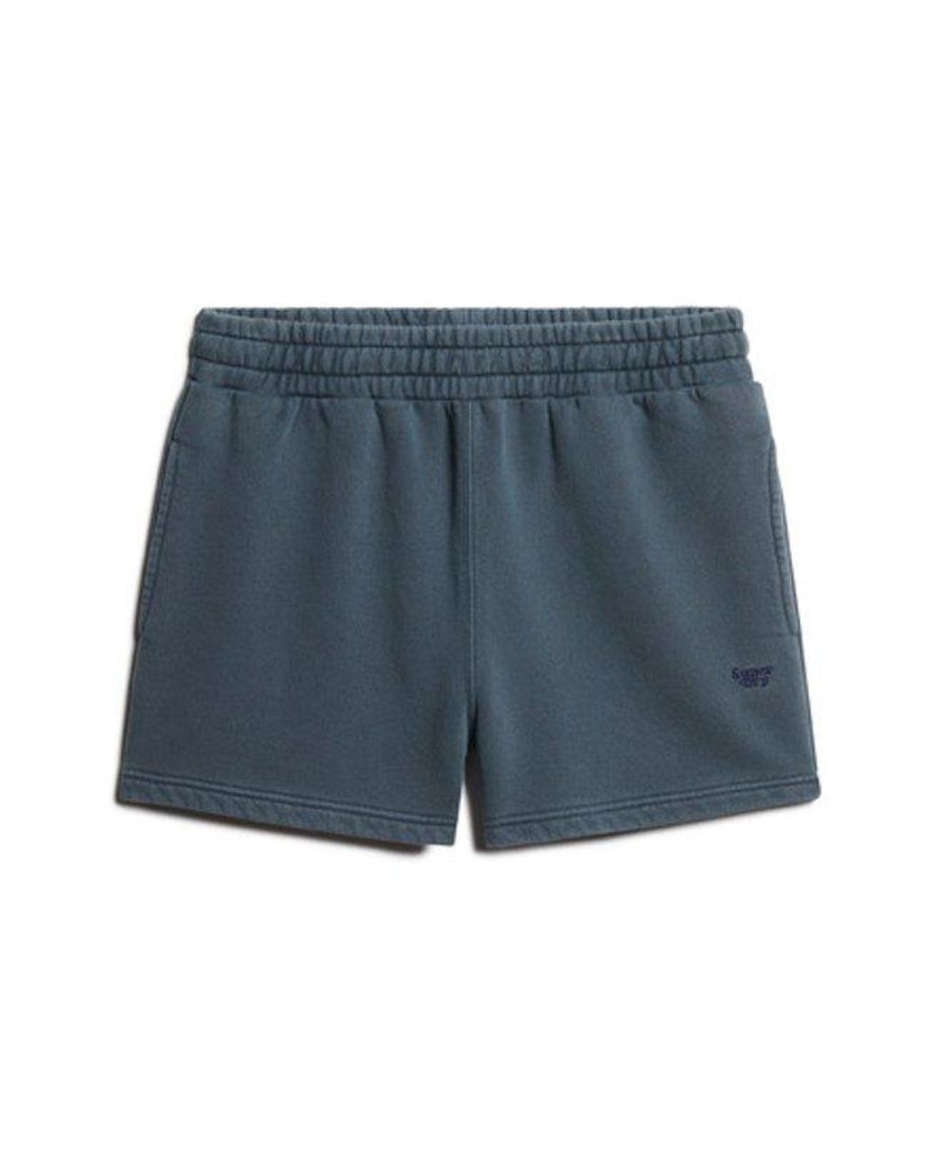 Superdry Gray & Co Loose Fit Embroidered Vintage Wash Sweat Shorts