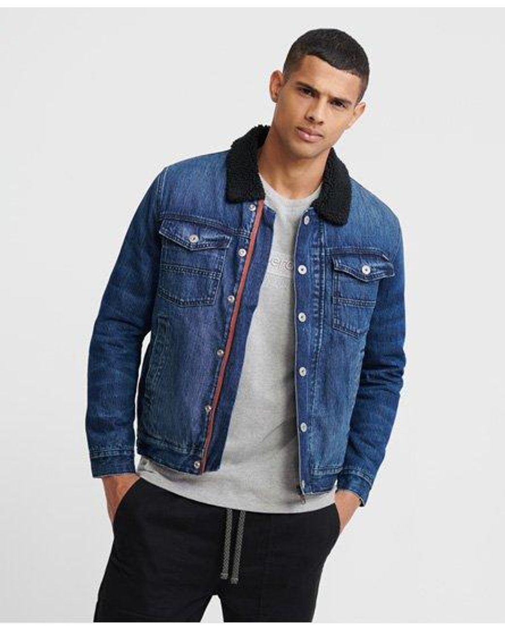Superdry Hacienda Sherpa Denim Jacket 