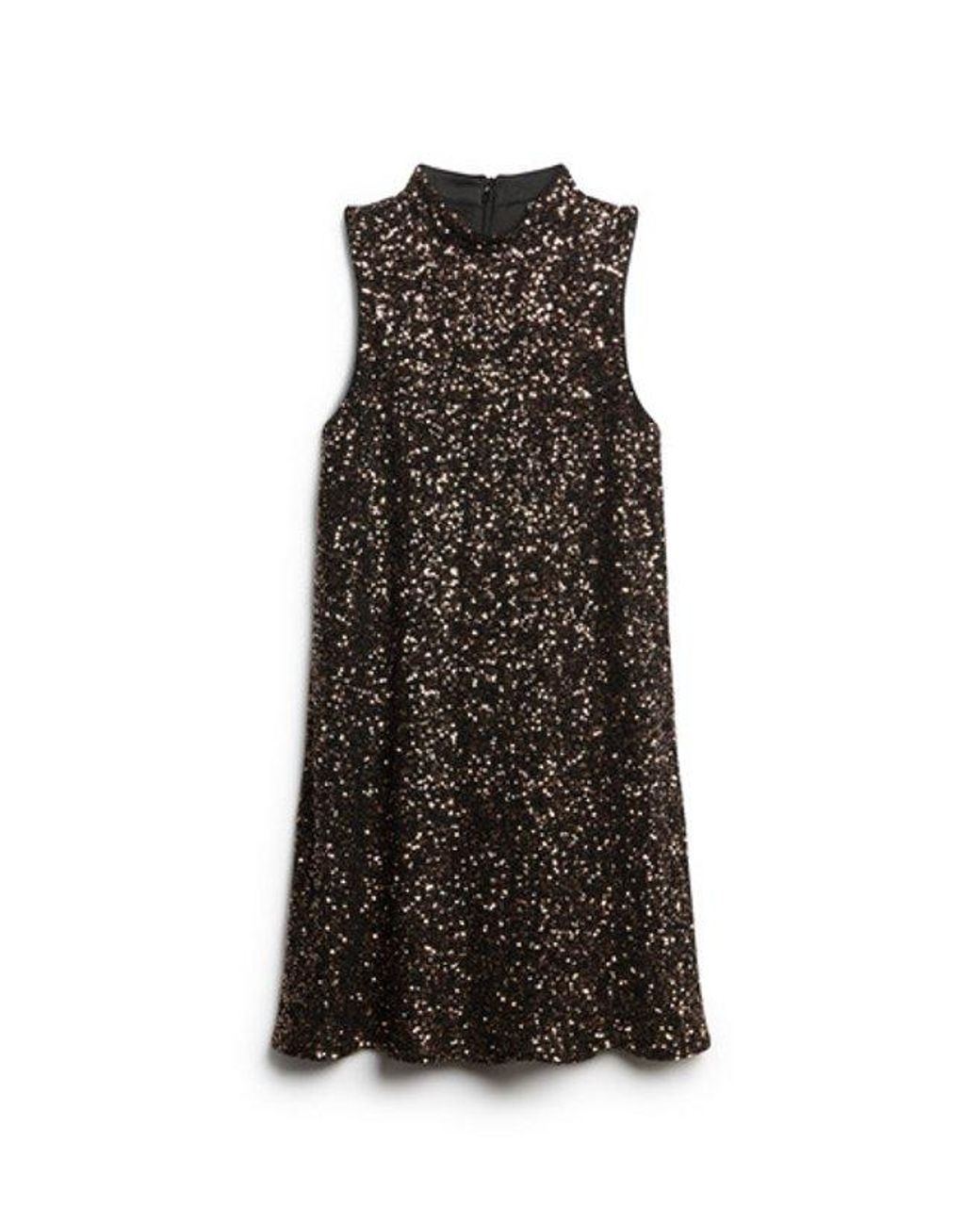 Superdry Brown & Co Sleeveless Sequin A Line Mini Dress