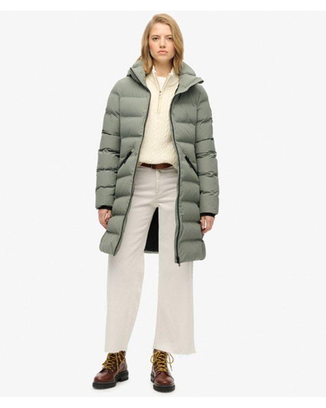 Superdry Gray City Mid Padded Jacket