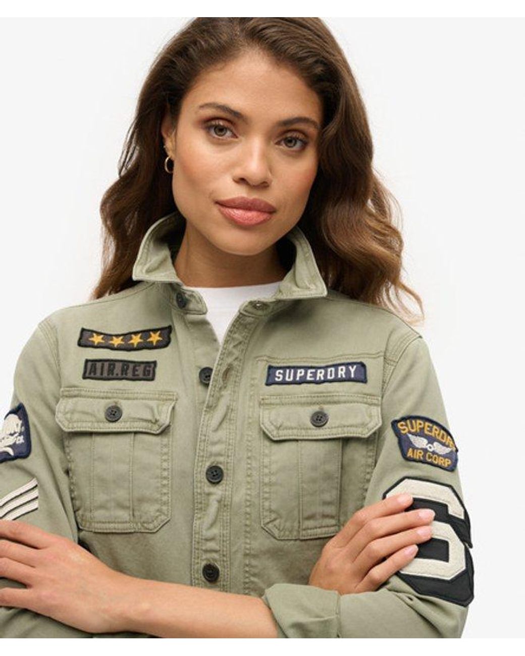 Superdry Natural & Co Embroidered Long Sleeve Scout Shirt