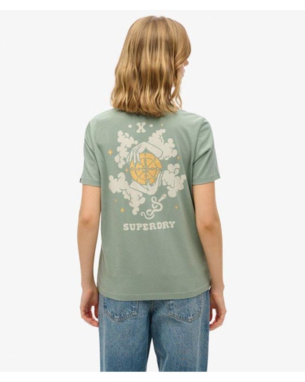 Superdry Green & Co Psychic Readings Relaxed T-shirt
