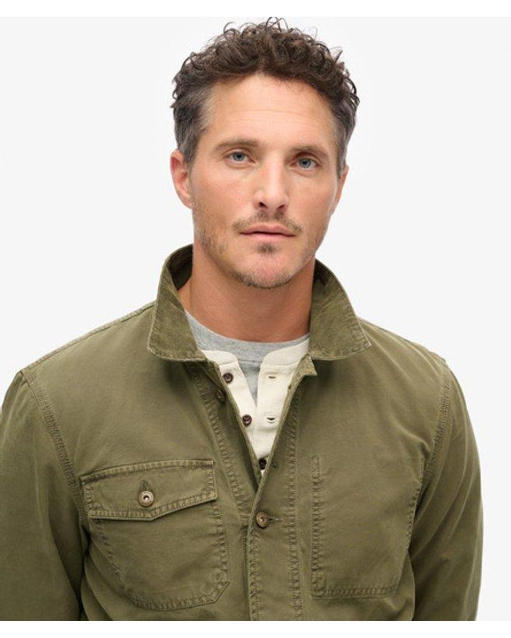 Superdry Green & Co The Merchant Store - Cotton Work Jacket for men