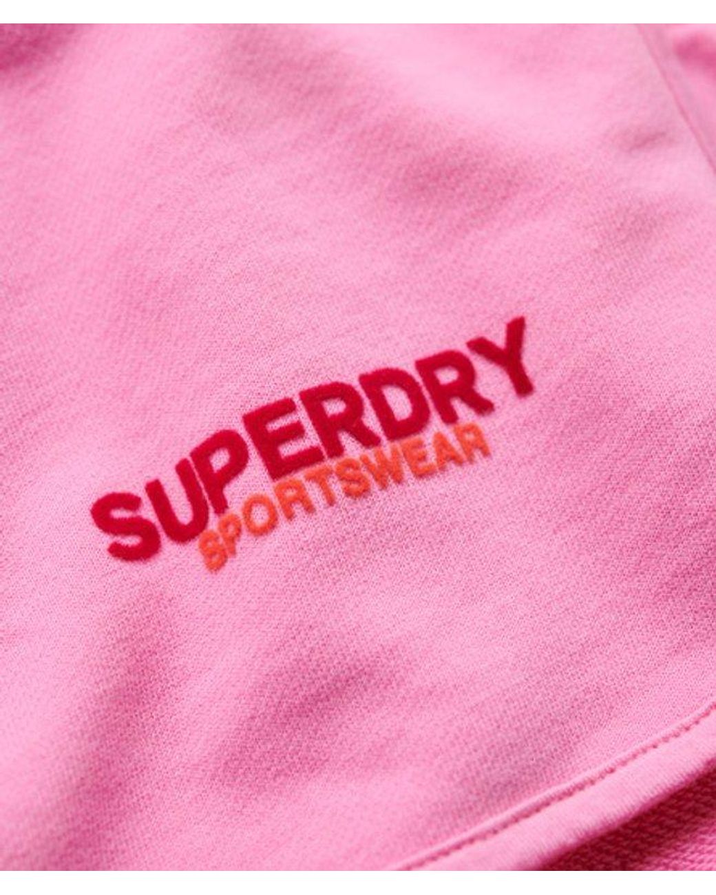 Superdry Red & Co Ladies Sportswear Logo Racer Shorts