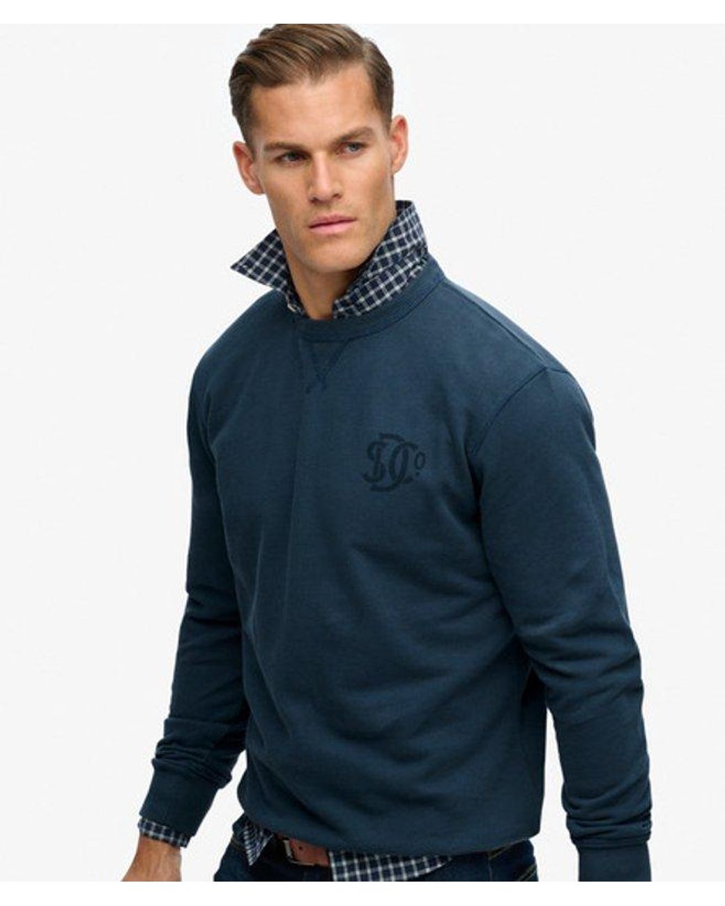 Superdry Blue & Co The Merchant Store- Graphic Sweatshirt for men