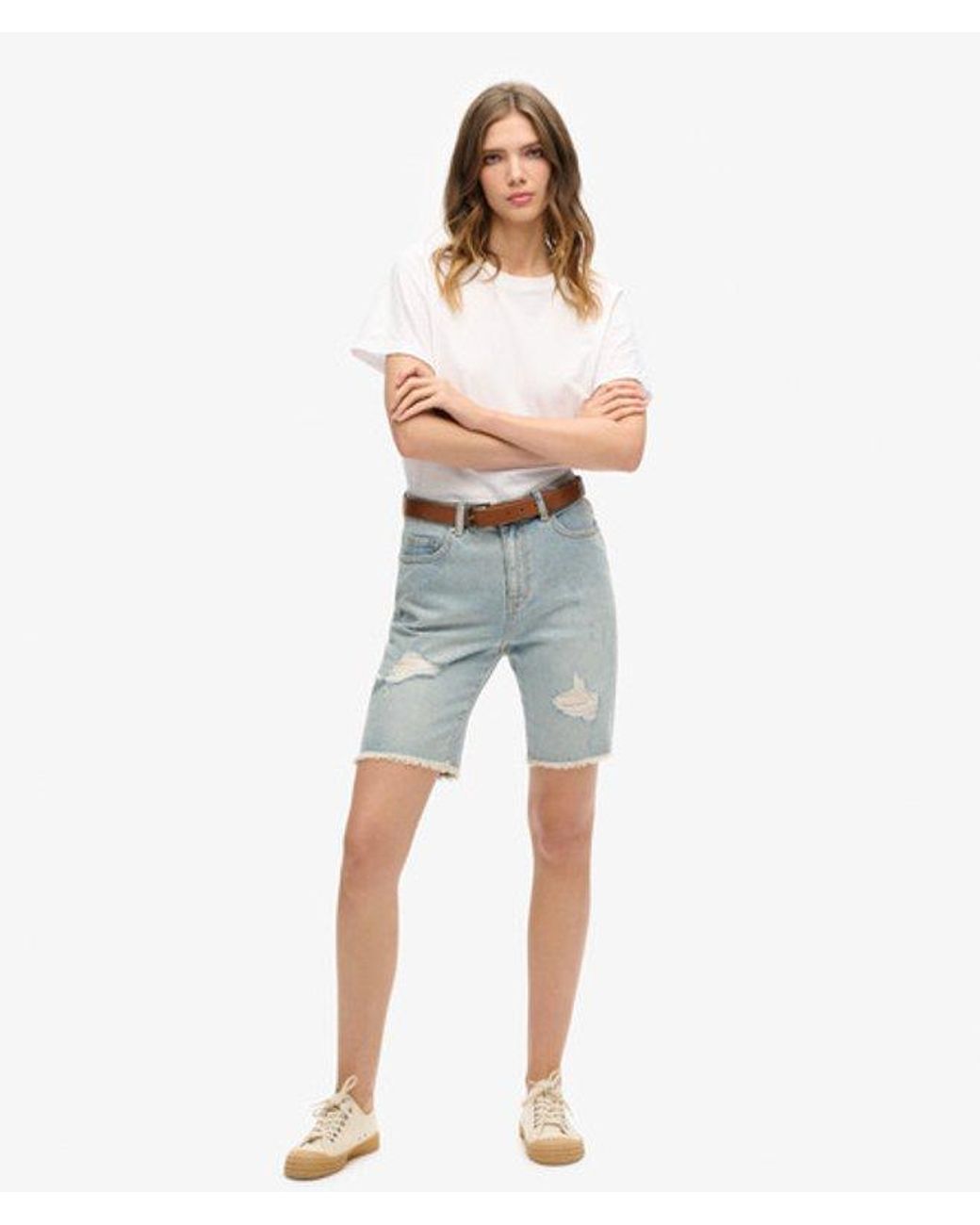 Superdry Blue & Co Bermuda Boy Shorts