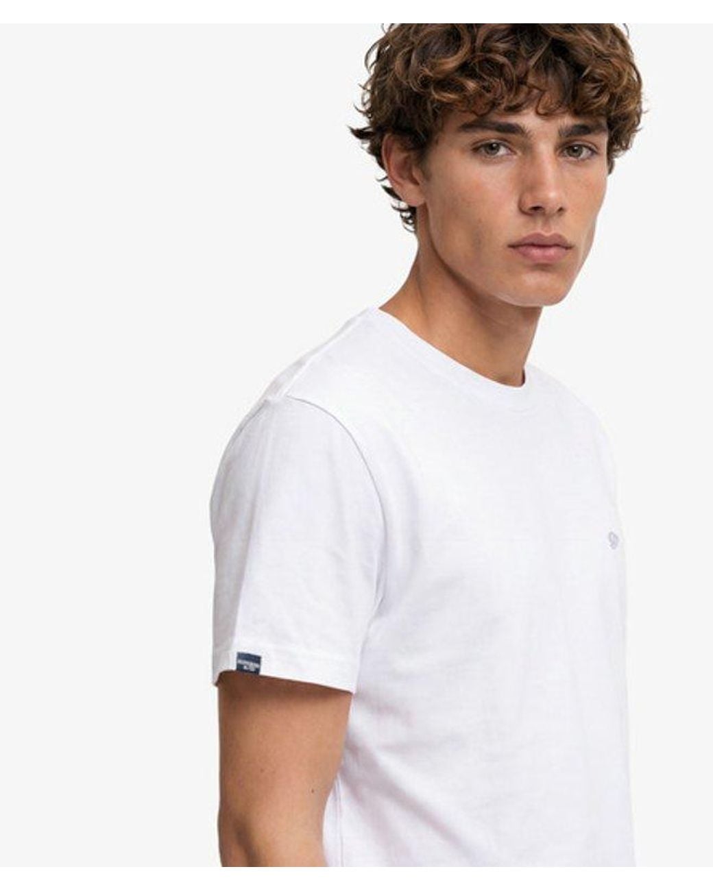 Superdry White & Co Logo Embroidered T-shirt for men