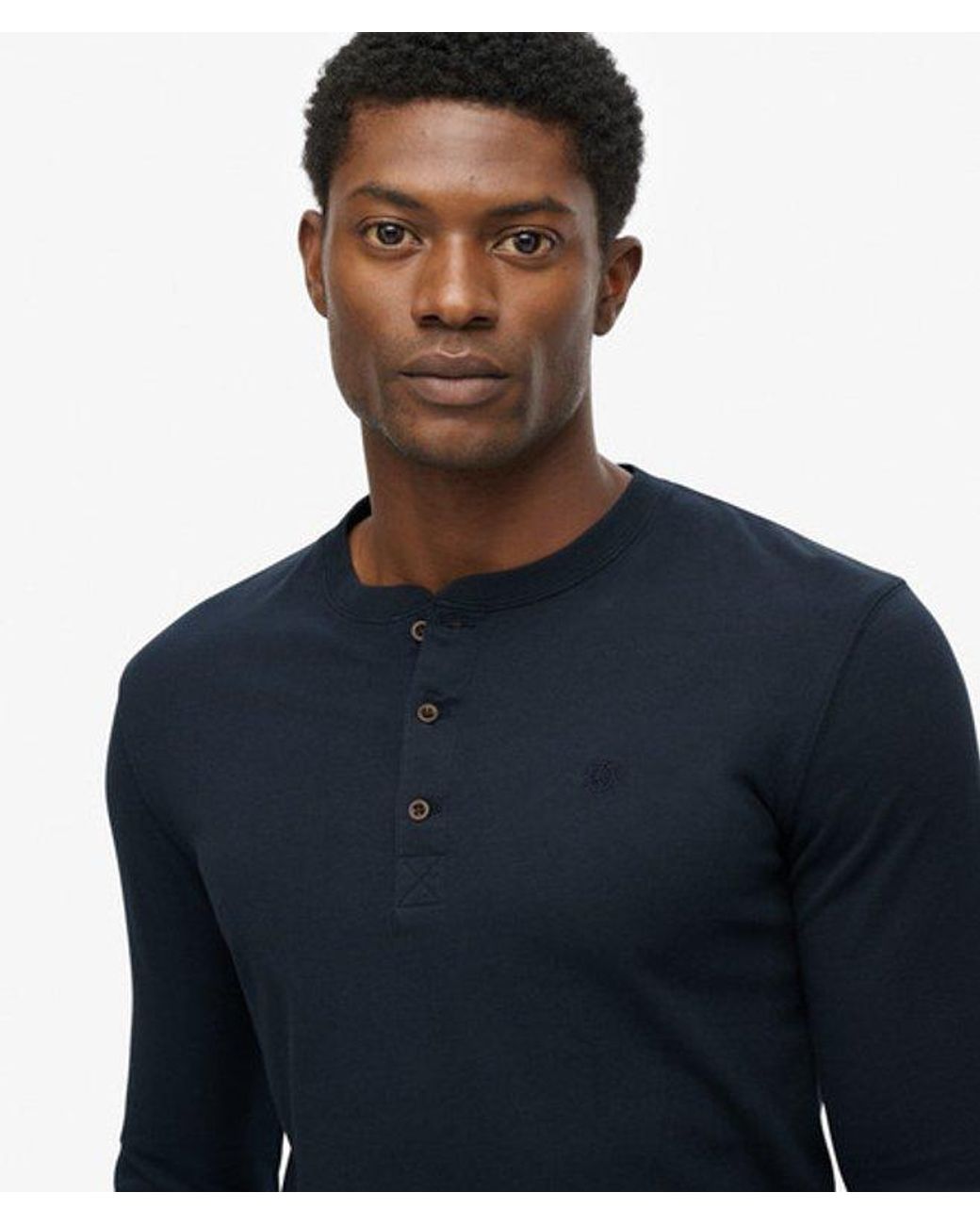 Superdry Blue & Co Classic Essential Henley Top for men