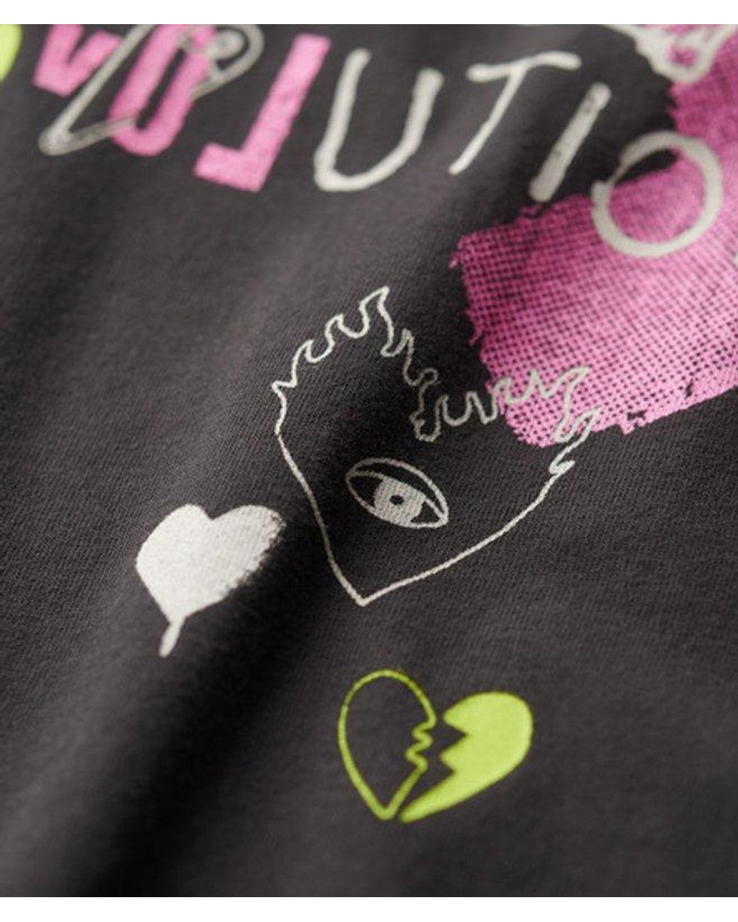 Superdry Blue & Co Lo-fi Punk Poster Relaxed T-shirt