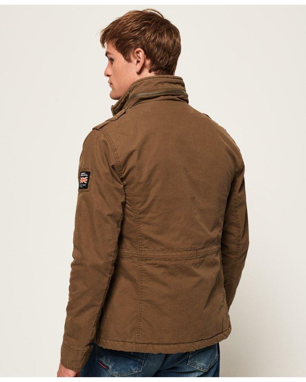 Superdry Classic Rookie Military Jacket Brown for Men | Lyst