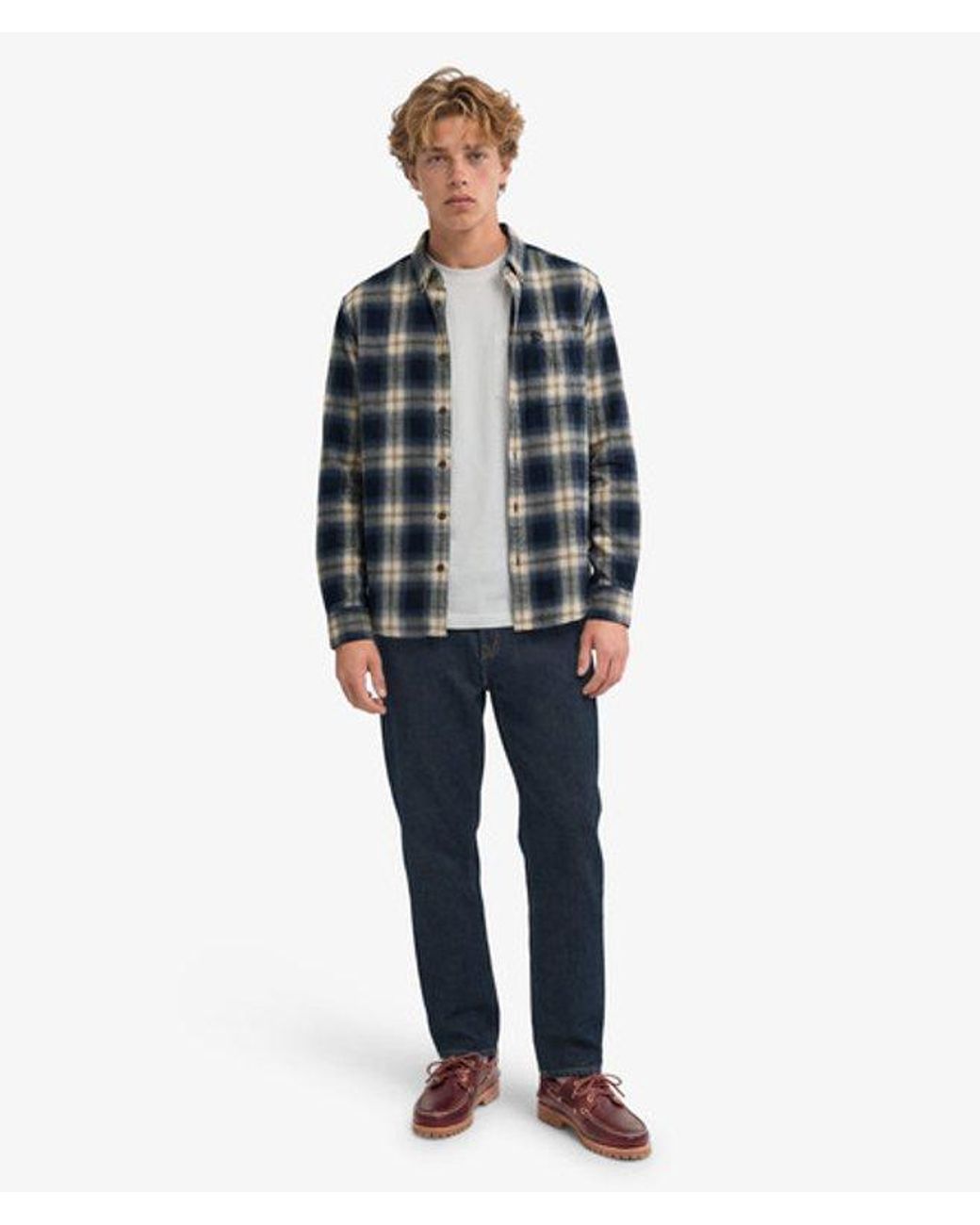 Superdry Blue & Co Long Sleeve Cotton Lumberjack Shirt for men