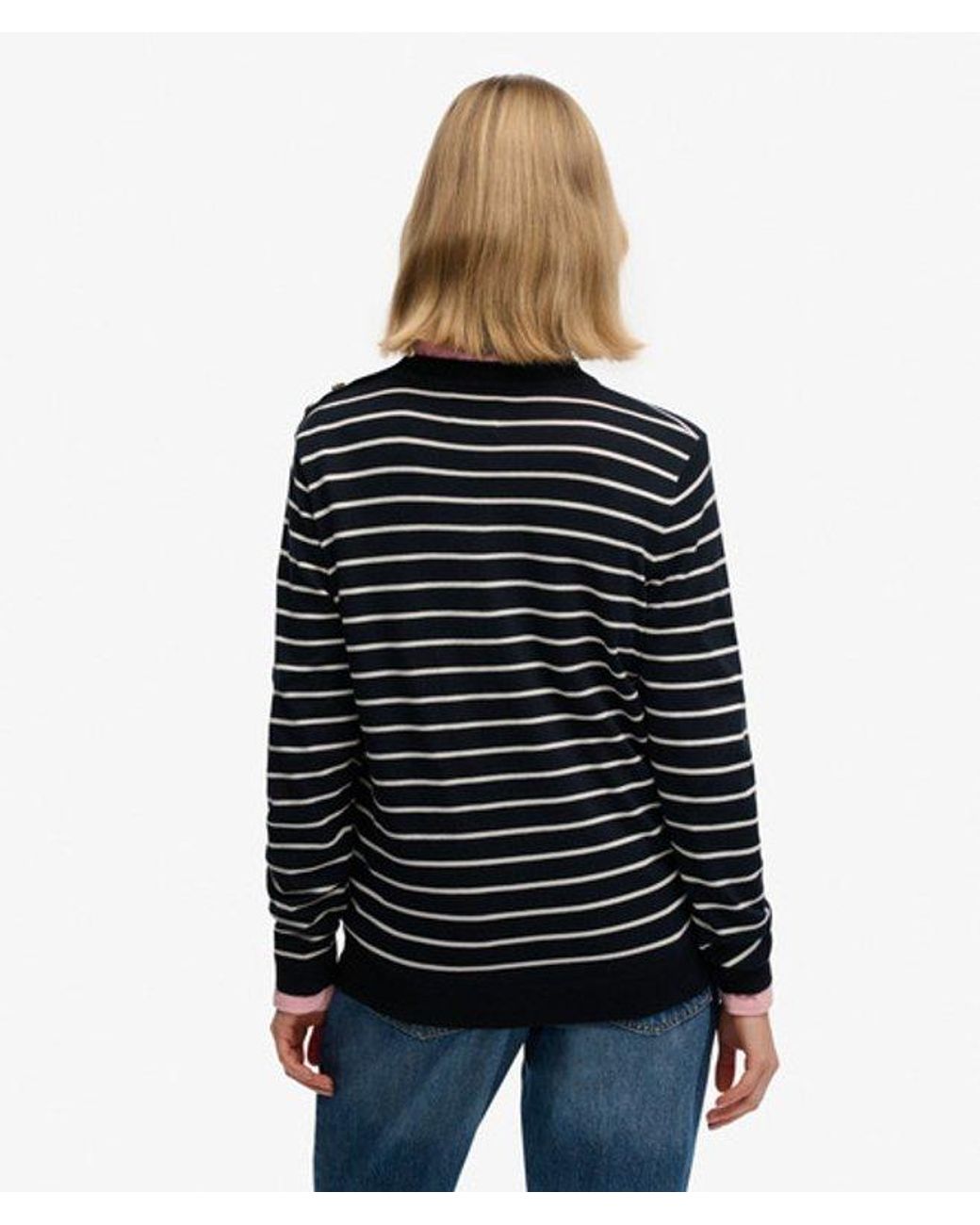 Superdry Blue Lightweight Essential Jumper