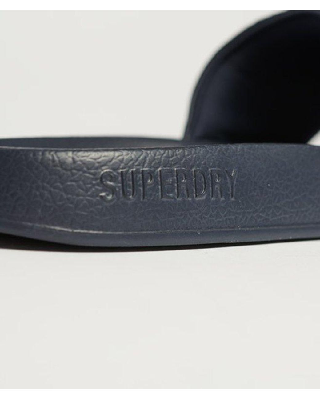 Superdry Blue Ladies Code Core Pool Sliders