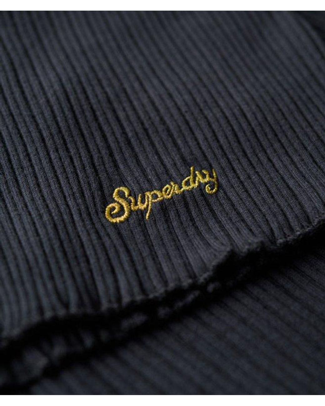 Superdry Black & Co Essential Button Through Long Sleeve Top