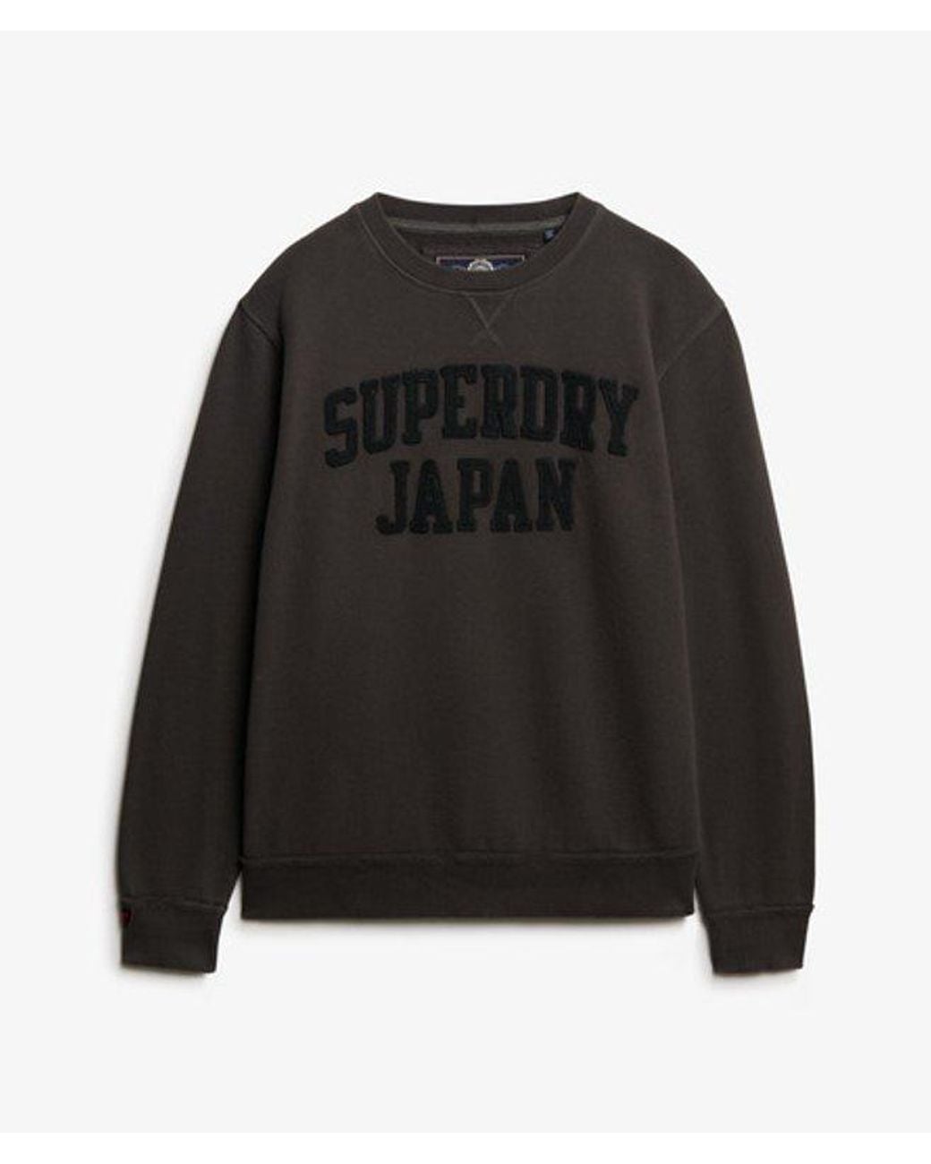Superdry Gray & Co Vintage Athletic Tonal Crew Sweatshirt for men