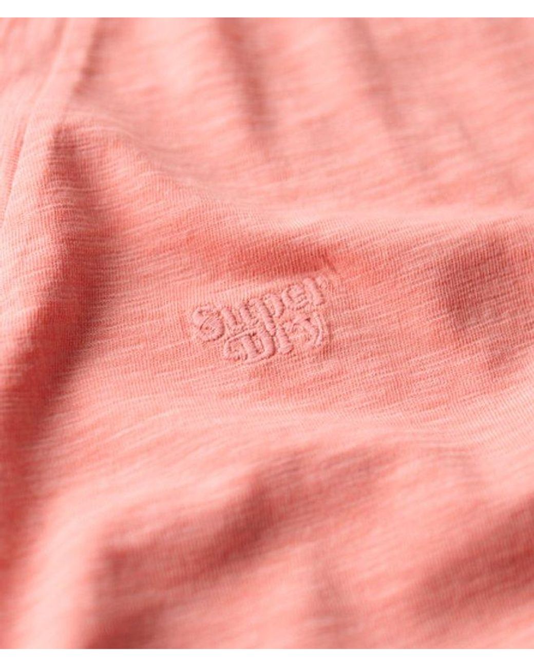 Superdry & Co Embroidered Slub Relaxed Fit V-neck T-shirt