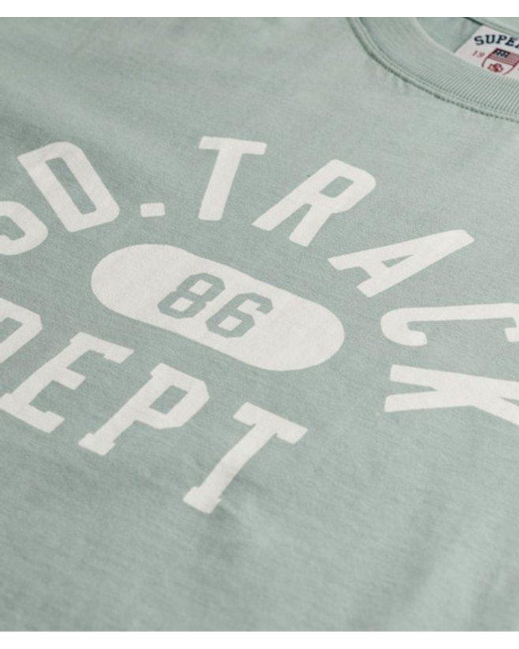 Superdry Gray & Co Athletic Graphic Fitted T-shirt