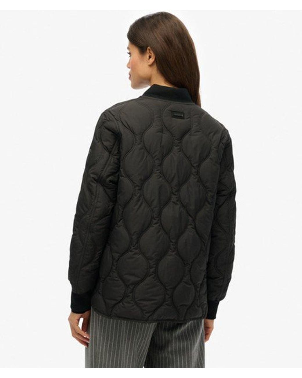 Superdry Black & Co Short Quilted Liner Jacket