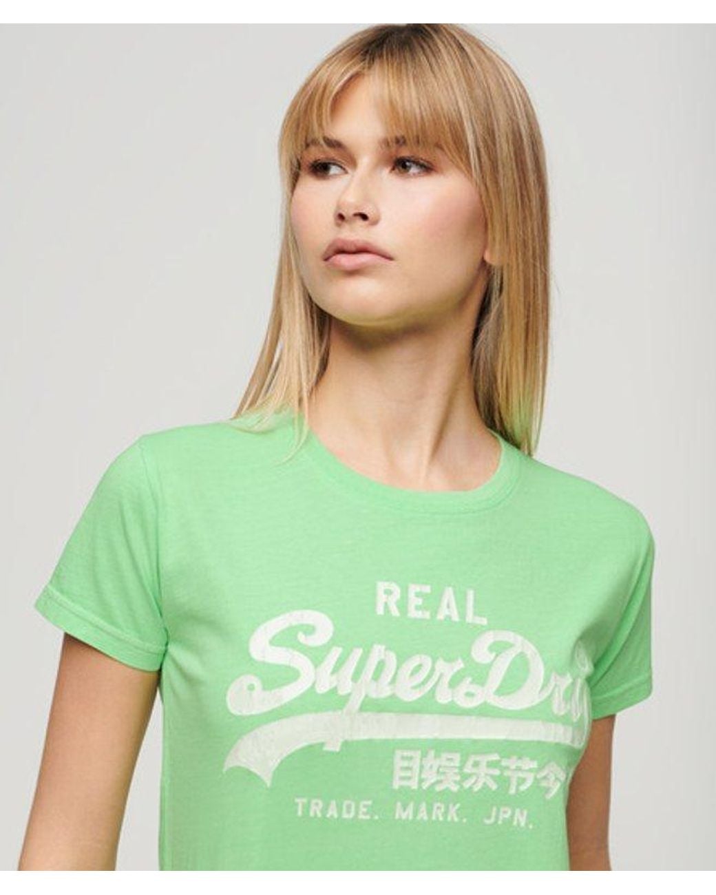 Superdry Green & Co Neon Graphic Fitted T-shirt