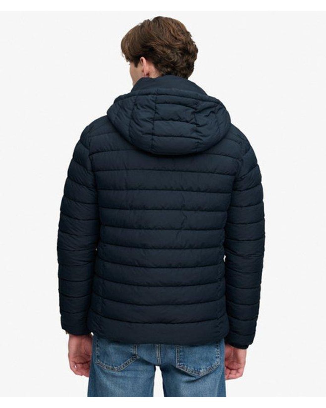 Superdry Blue & Co Hooded Fuji Midweight Padded Jacket for men