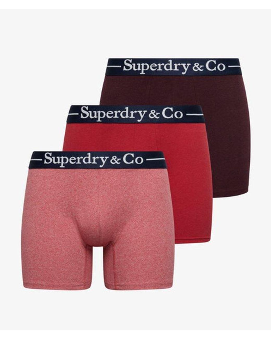Superdry Red & Co Boxer Triple Pack for men