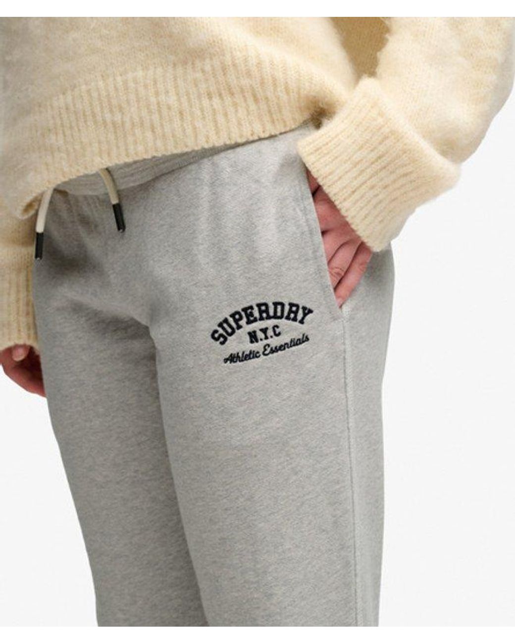 Superdry Natural & Co Athletic Embroidered Flare joggers