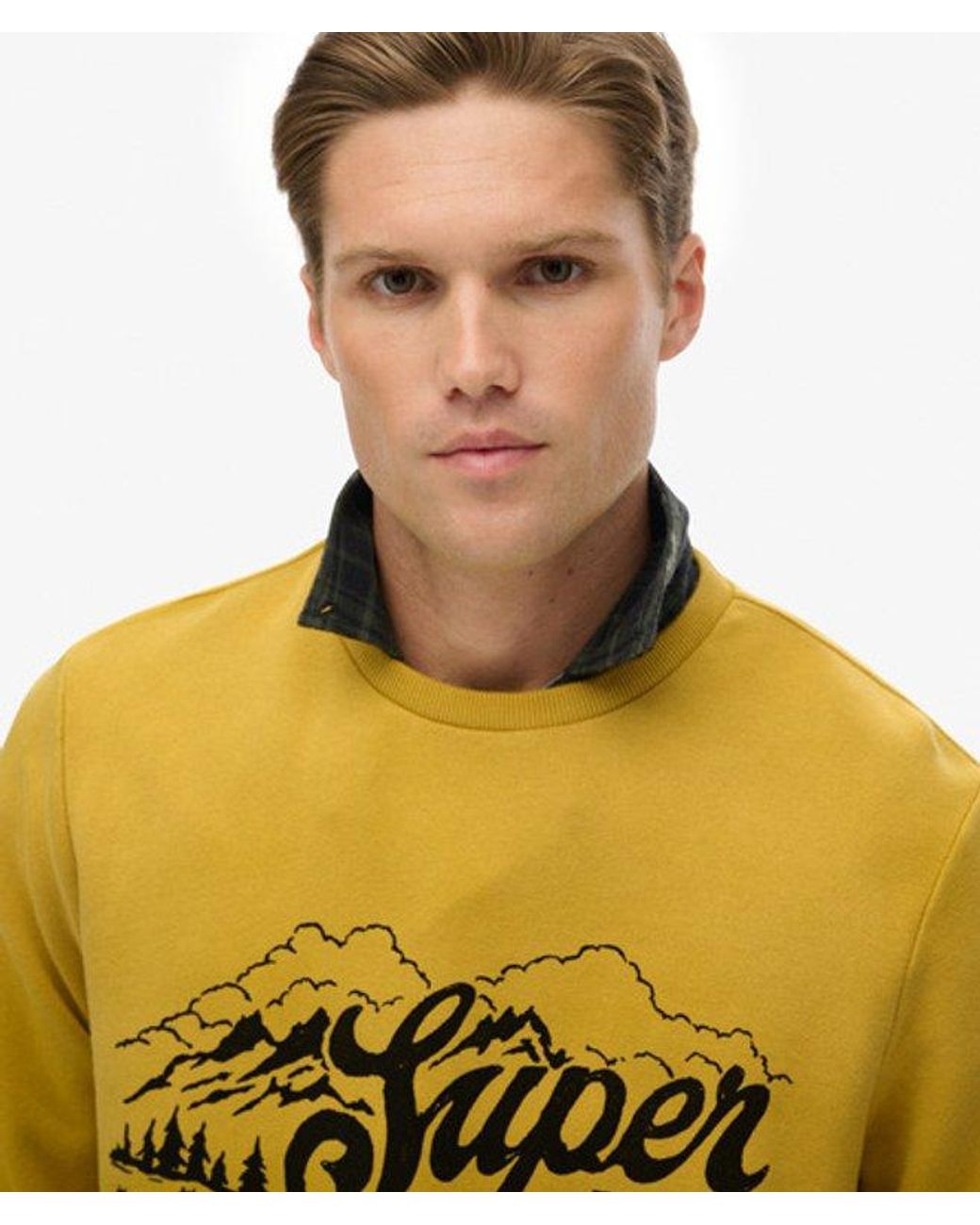 Superdry Yellow & Co Lo-fi Outdoors Relaxed Sweatshirt for men