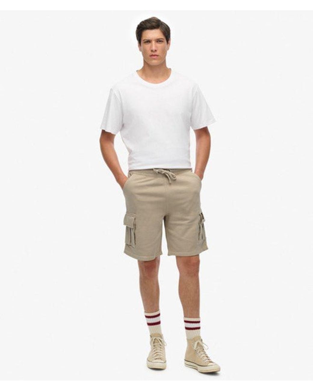 Superdry Natural & Co Contrast Stitch Cargo Shorts for men