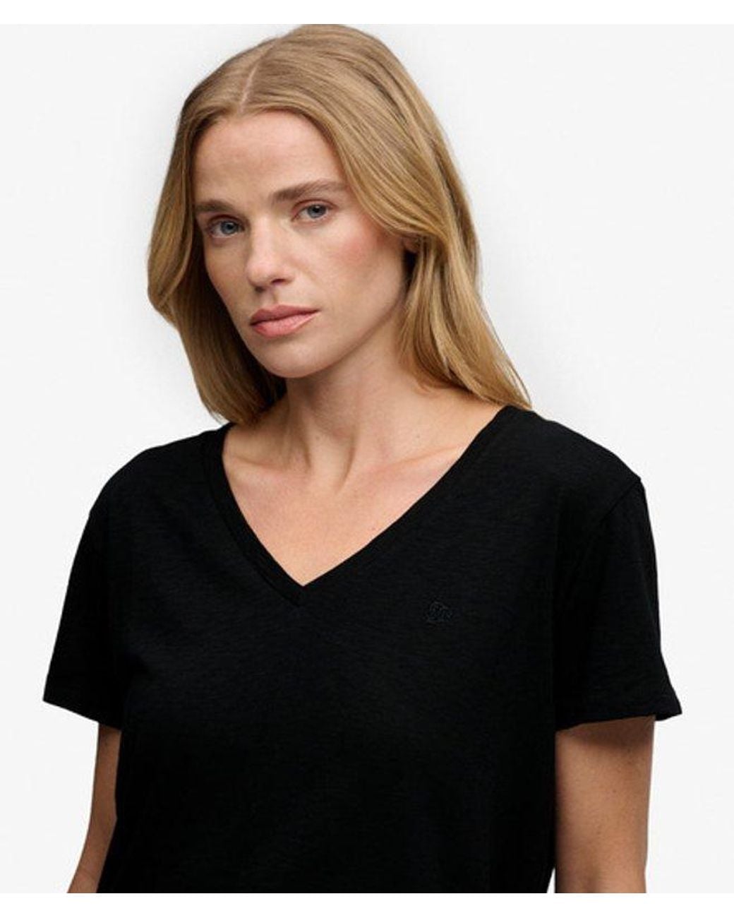 Superdry Black & Co Studios Slub Embroidered T-shirt