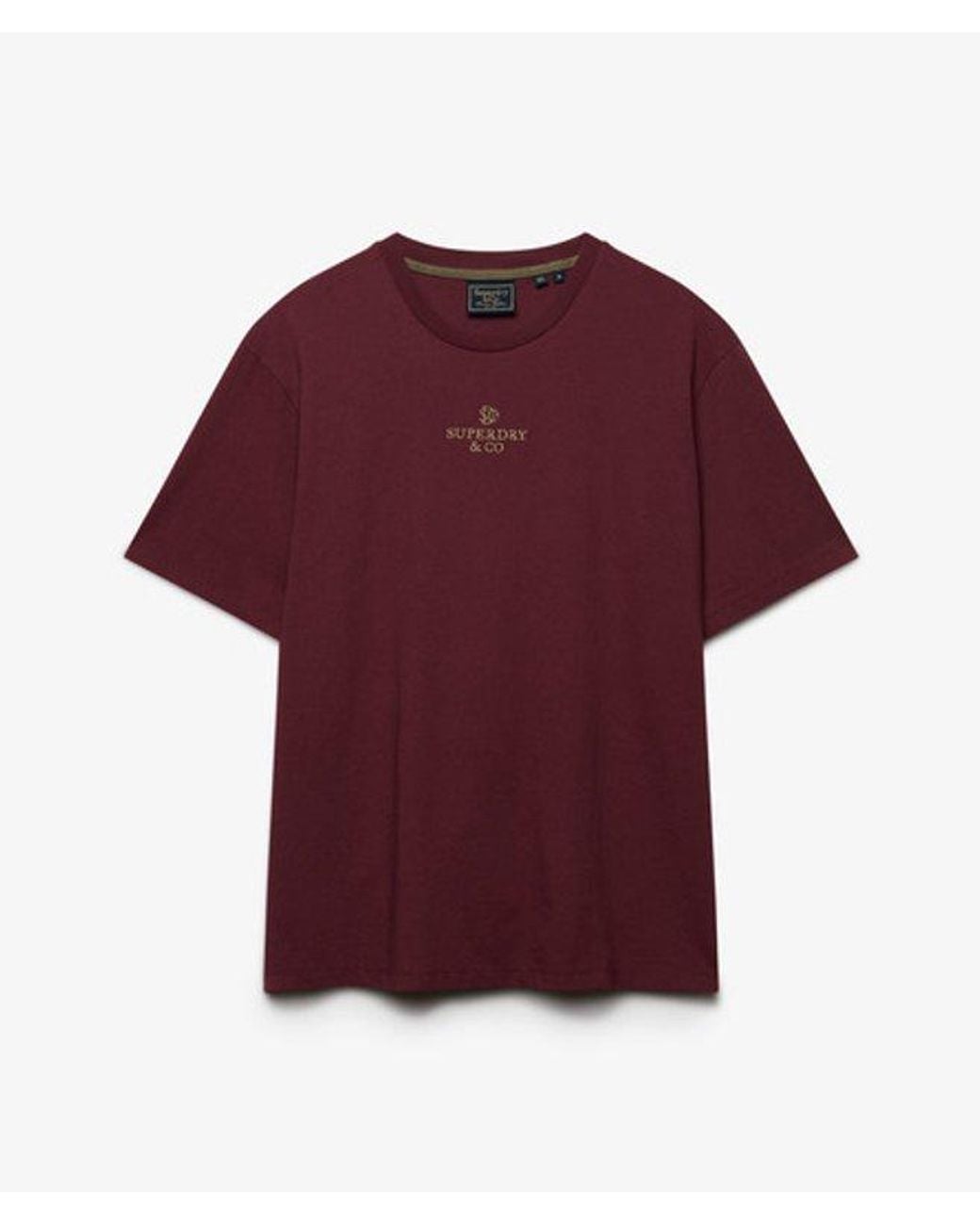 Superdry Red & Co Micro Logo T-shirt for men
