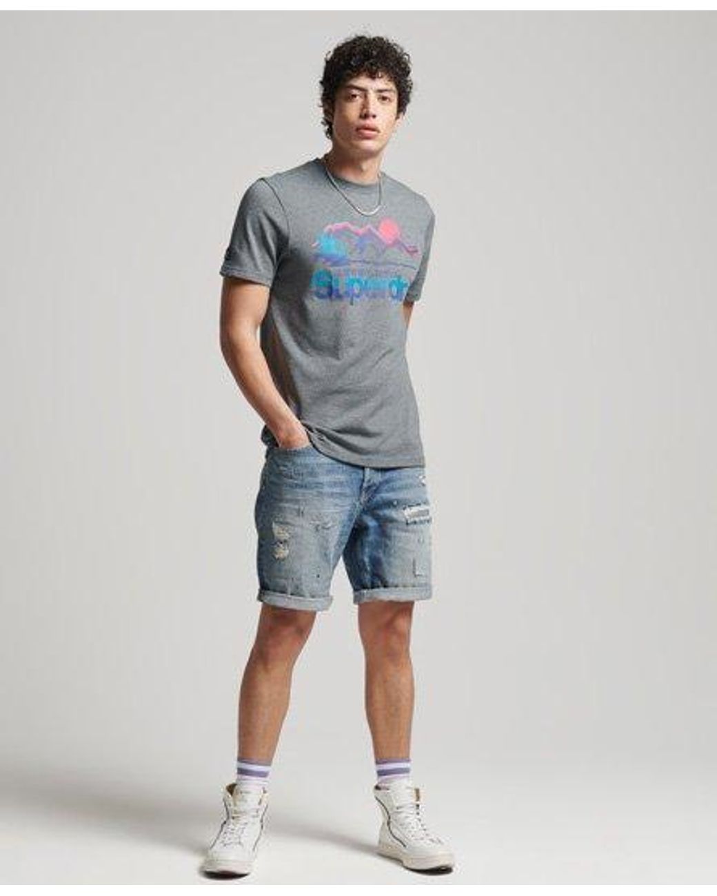 Superdry Denim Vintage Straight Shorts 