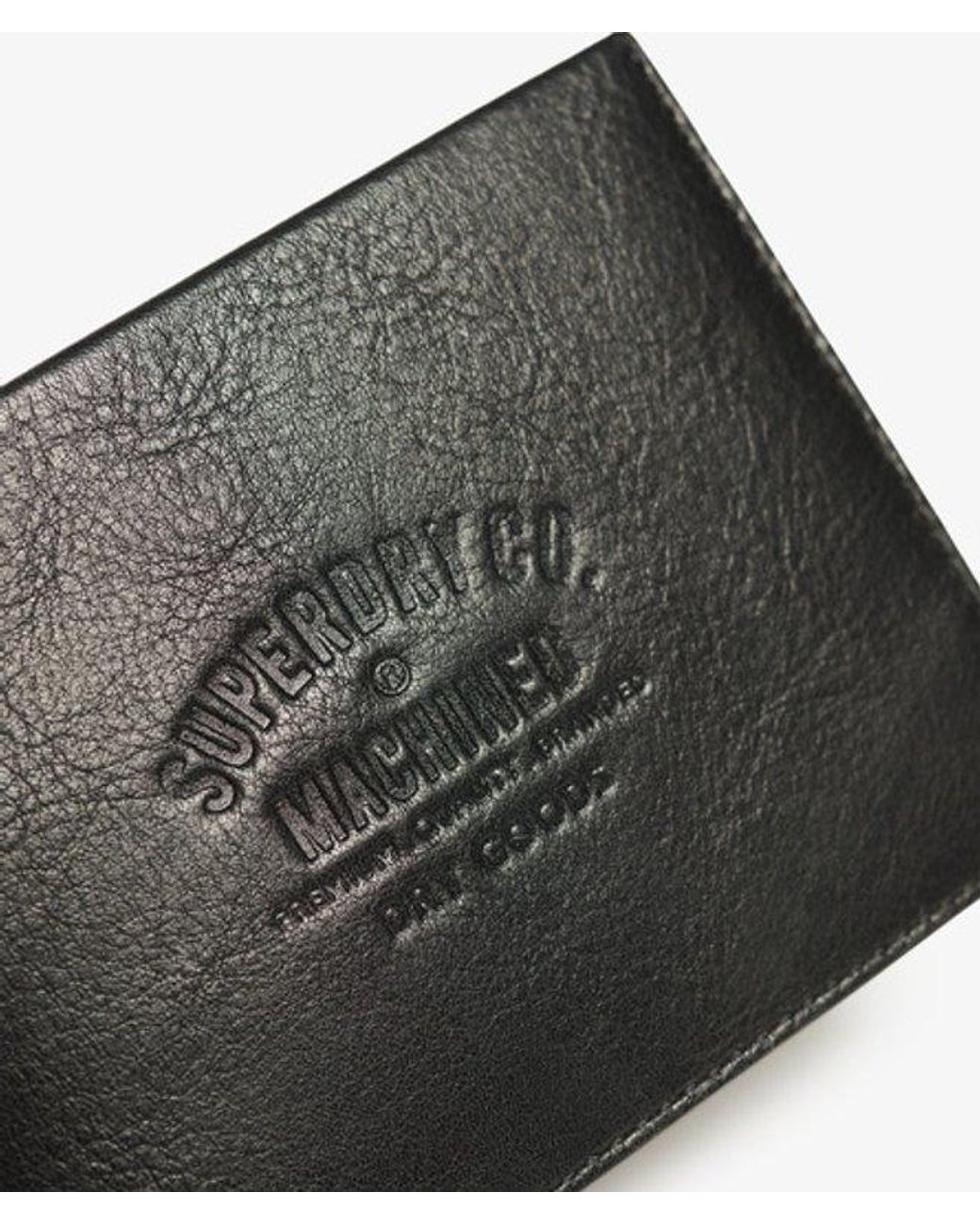 Superdry Black Leather Goods Wallet