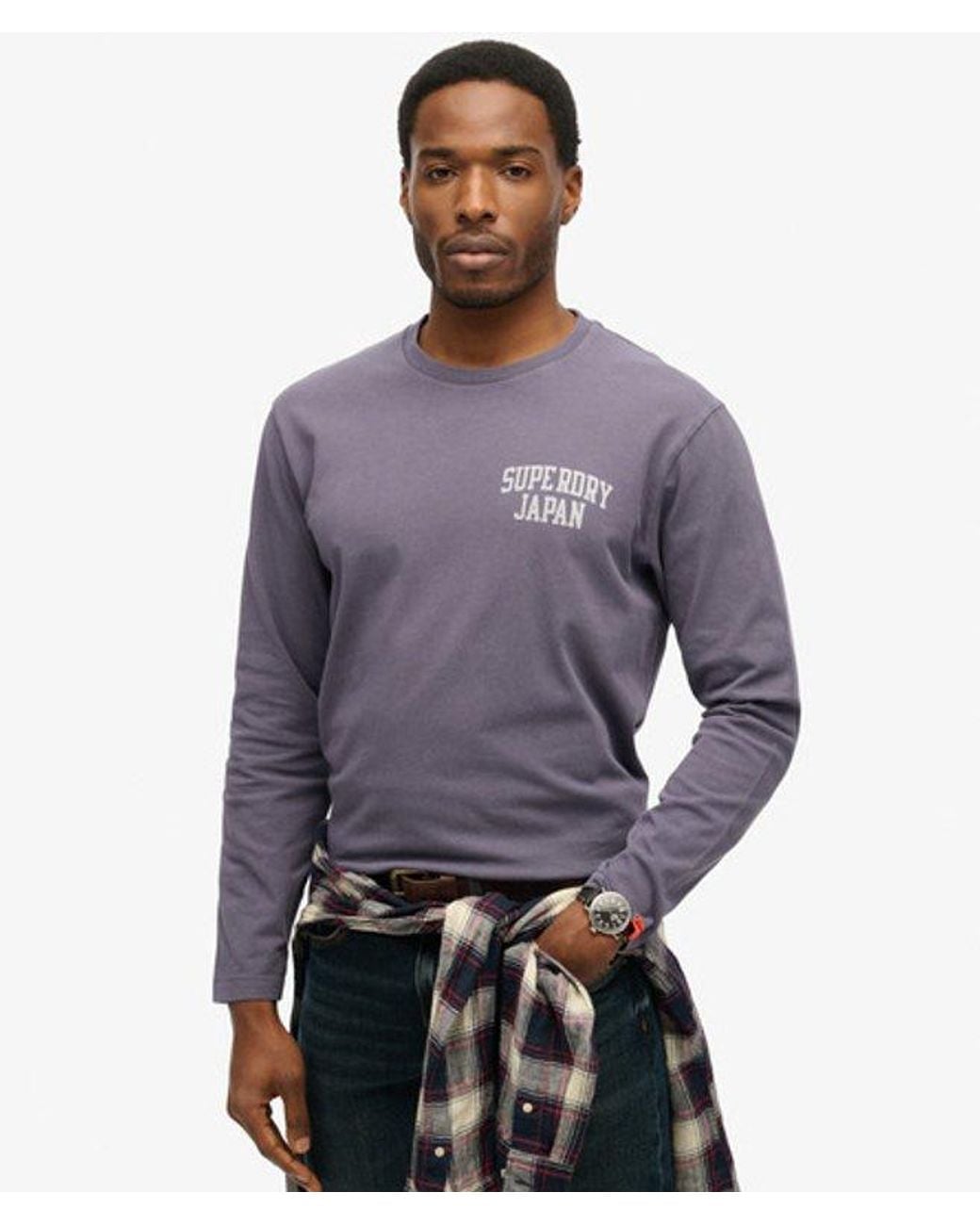 Superdry Blue & Co Athletic Essentials Long Sleeve Top for men