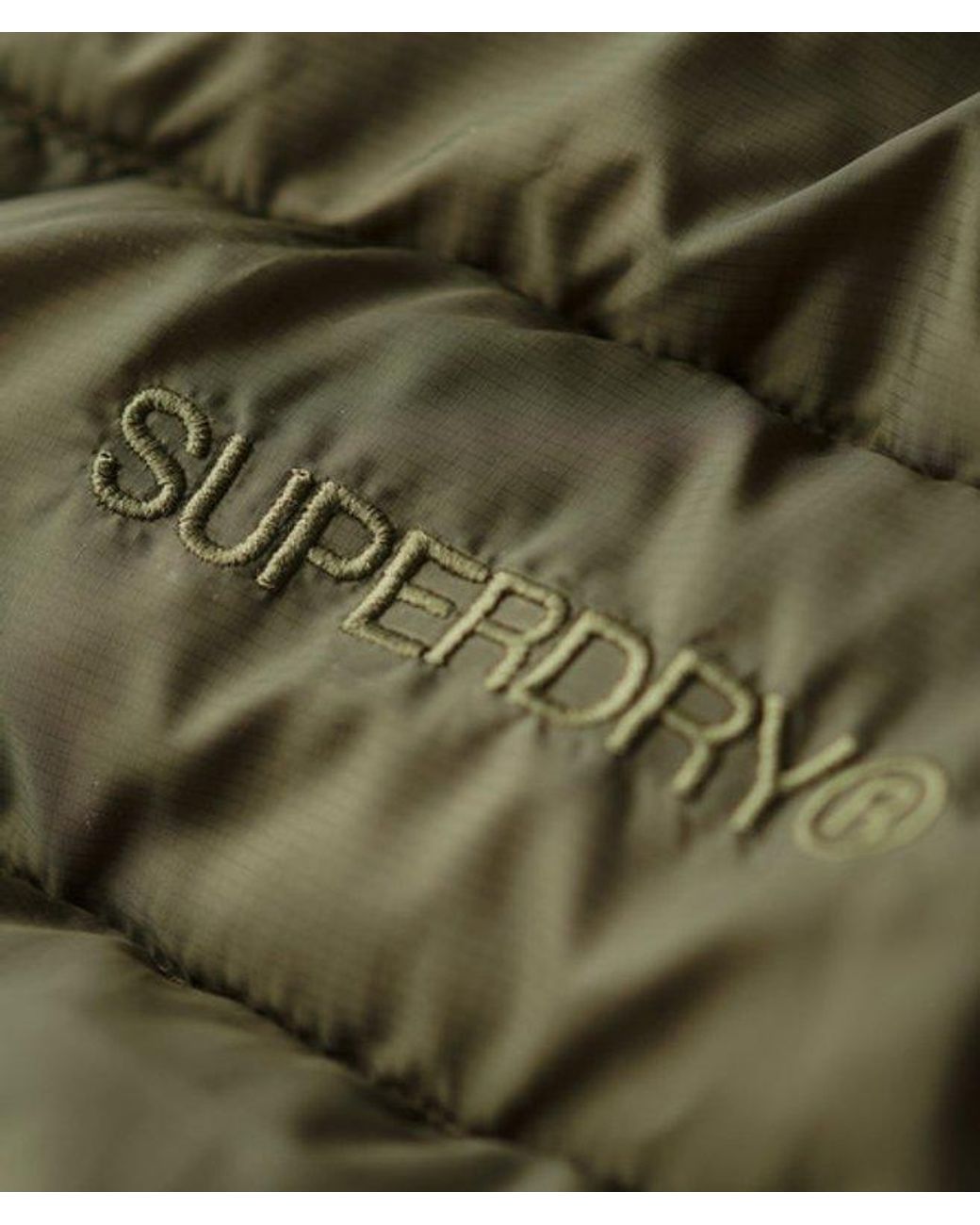Superdry Green & Co Hooded Fuji Mid Padded Jacket