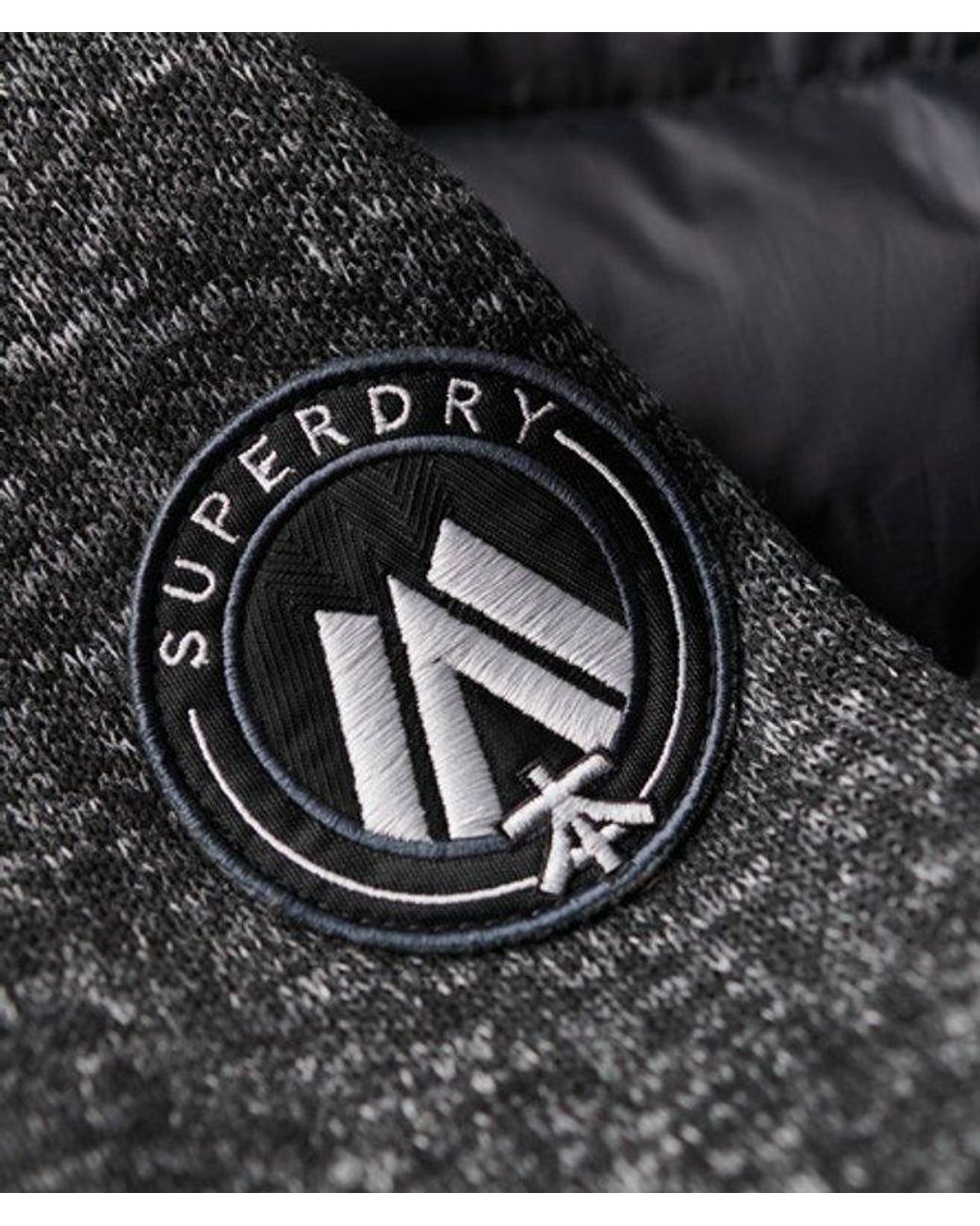 Superdry Gray & Co Hooded Knit Storm Hybrid Jacket for men