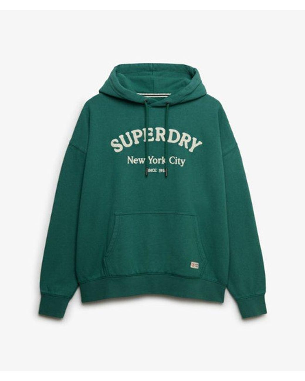 Superdry Green & Co Luxe Casual Embroidered Relaxed Hoodie
