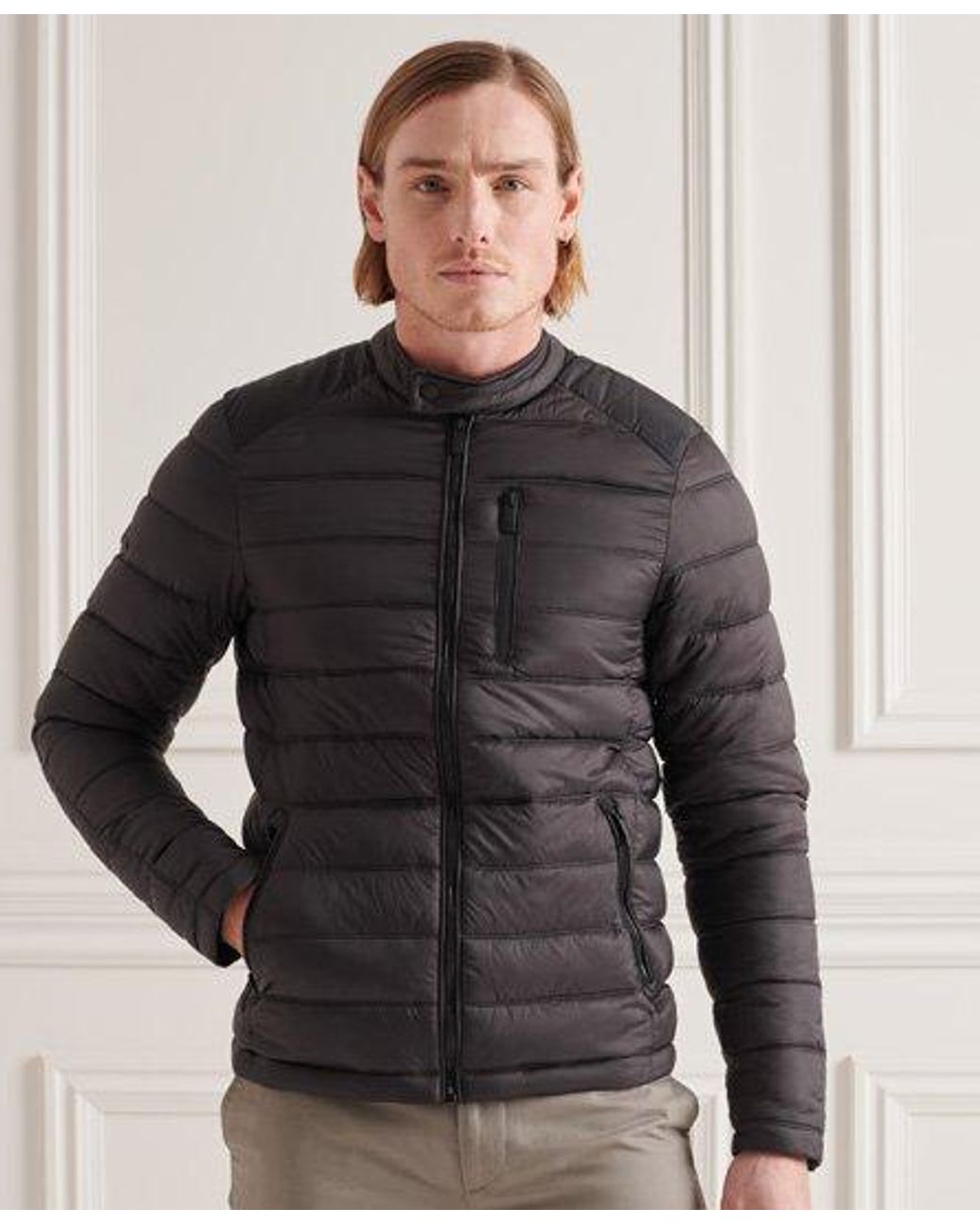 commuter quilted biker jacket